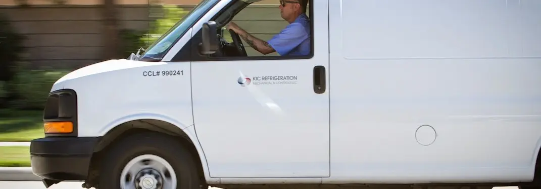 KIC Refrigeration service vehicle serving Northglenn area